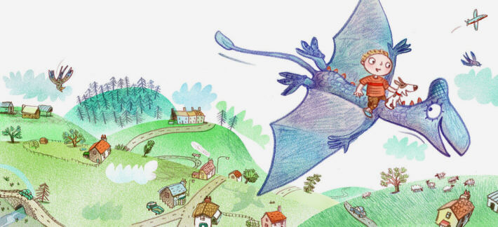 Illustration from The Super-Swooper Dinosaur