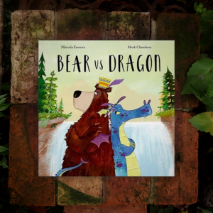 Bear vs Dragon by Marcela Ferreira